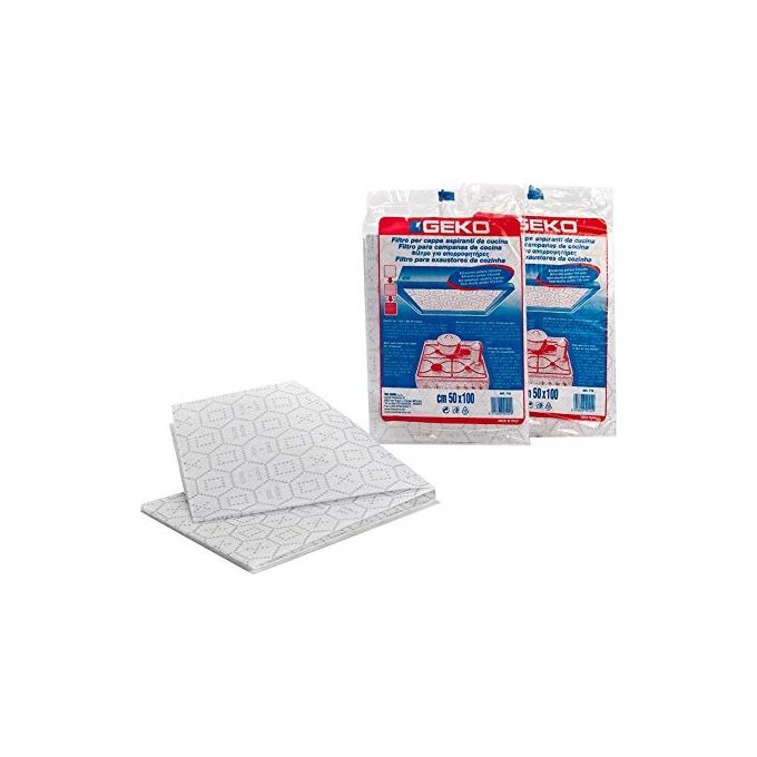 Geko GEKO_770 Camaleonte Filtro Cappa Aspirante Cucina Poliestere Segnalatore Usura 50x100 cm colore Bianco