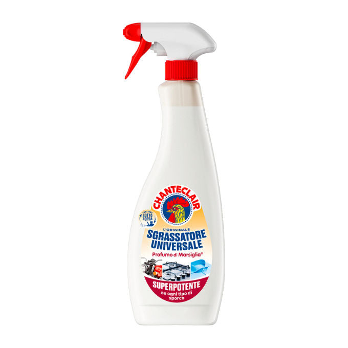 CHANTECLAIR 3351511 Sgrassatore Universale Profumo di Marsiglia 600 ml con Erogatore Trigger Funziona anche Capovolto colore Nero