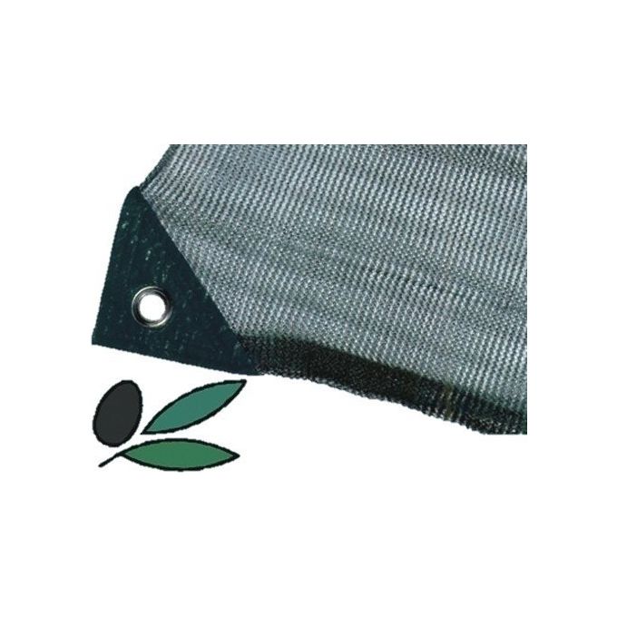 Brixo Rete per raccolta olive 8x10 m tessuto antispina polietilene stabilizzato UV angolari rinforzati colore Verde