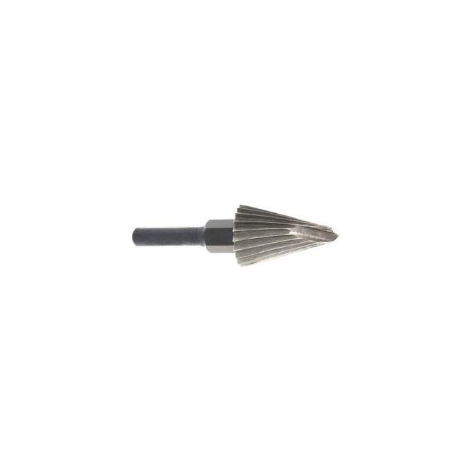 VIGOR-BLINKY 8015519304107 Stella Bianca Fresa Conica HSS Diametro 32 mm Lunghezza 50 mm Gambo Esagonale 10 mm colore Nero