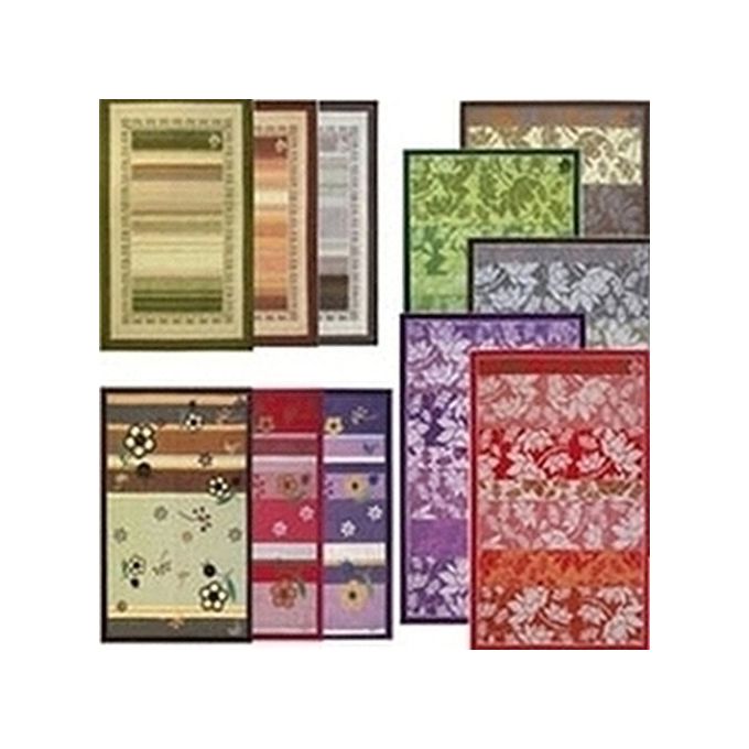 Idrofil SP-400214 Tappeto Sprint Kilim Antiscivolo in Cotone e Poliestere con Tessitura Jaquard 55x280 cm colore Giallo