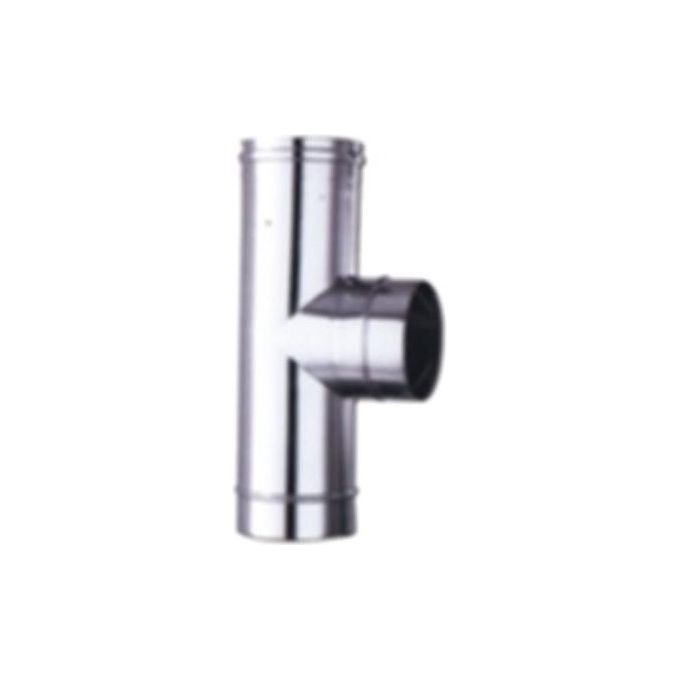 ALA 2000 Ala Gomito T Inox 8 per Riscaldamento Ricambi e Accessori Stufe e Camini