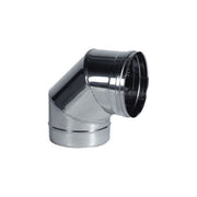 ALA 8018915689014 Gomito Inox a Settori 90° Acciaio AISI 316L Finitura Lucida colore Acciaio