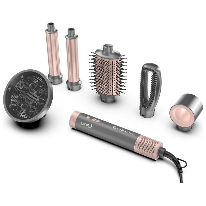 Ga.ma ITALY PROFESSIONAL GH0131 Multistyler UniQ Flow 1550 W 110000 rpm 6 Accessori colore Nero
