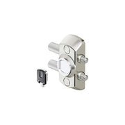 Disec MG710I Blocco Magnetico per Serranda Acciaio Inox con 4 Buloni di Sicurezza e 2 Chiavi Magnetiche colore Acciaio