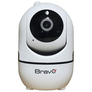 Bravo 92902926 Nana Pro Telecamera IP WiFi Motorizzata Interno Full HD 1080p 350° Visione Notturna IR Audio Bidirezionale colore Bianco
