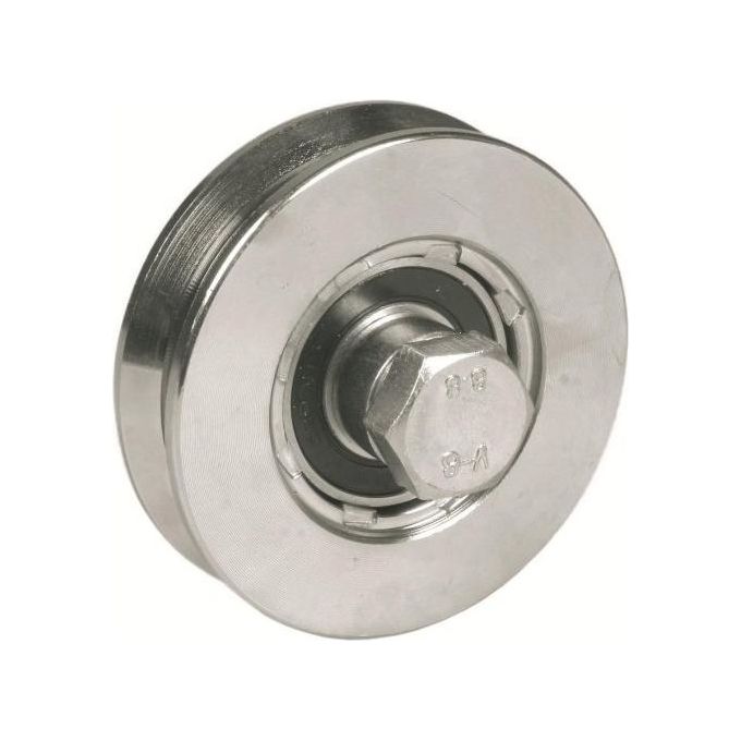 Vigor-Blinky Ruote per Cancelli Scorrevoli Gola V Art. 360 Diametro 140 mm Metallo Cuscinetto a Sfera