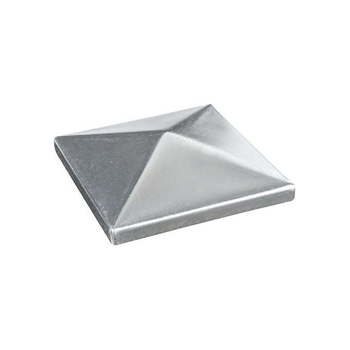 Ibfm 398080 Copripilastro Quadrato per Pali in Legno 80x80 mm Acciaio Zincato a Punta Spessore 1.5 mm
