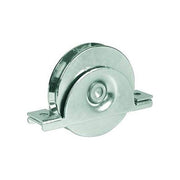 Ibfm 2223340 Ruota per Cancello Scorrevole con Supporto Interno Gola Tonda 20 mm Diametro 100 mm 1 Cuscinetto a Sfere Acciaio Zincato