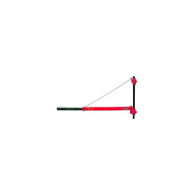 Excel CDF02453 Supporto a Bandiera per Paranchi Braccio Telescopico 75 110 cm Portata 300 Kg Acciaio Verniciato colore Rosso