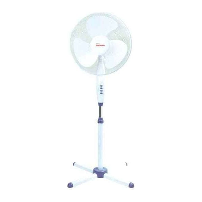 Syntesy CDF04746 Ventilatore a Pavimento 40 cm 3 Pale 45 W Oscillante Altezza Regolabile colore Bianco