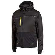 U-Power WFU275BC Galaxy Felpa Full Zip con Cappuccio Polsini Antivento Dettagli Riflettenti colore Black Carbon