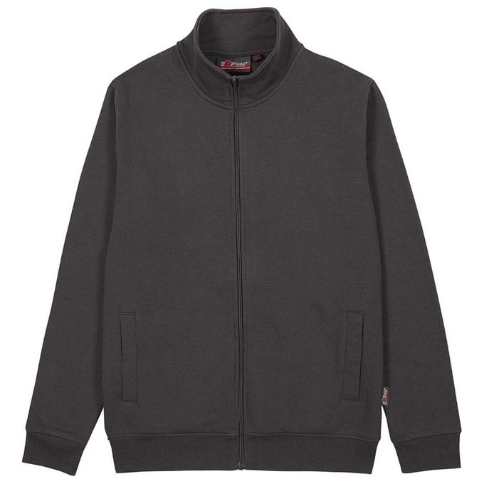 U-Power WEY296GM Sotra Felpa da Lavoro Uomo Full Zip Policotone Garzato 50% Cotone 50% Poliestere colore Grigio Meteorite