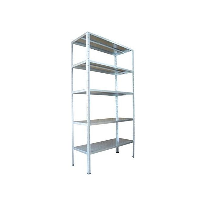 Prometal SIZ Scaffale Componibile in Metallo Ad Incastro 5 Ripiani 100x40 cm Capacita' 80 Kg Ripiano Colore Zincato