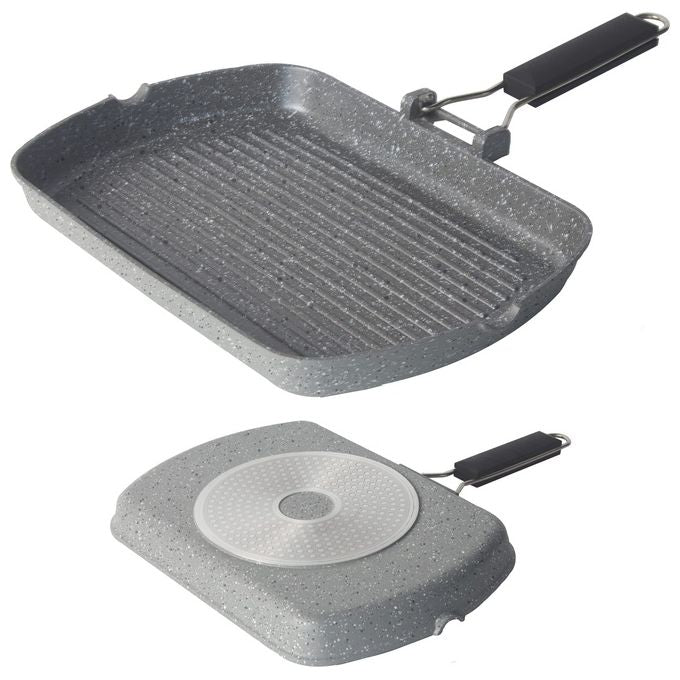 Borella Srl REL500 Linea Astra Bistecchiera per Induzione 36x24 cm colore Nero