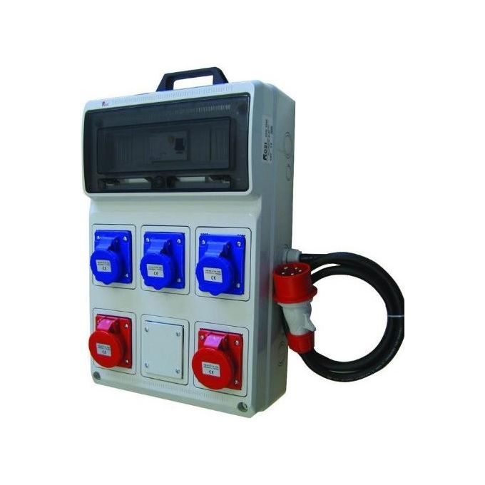 Vigor-Blinky 2242-VG Quadro di Distribuzione Secondario 220 380V in Metallo con Installazione a Vista colore Grigio