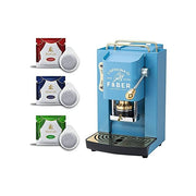 FABER COFFEE MACHINES PROBLUBASOTTELE Pro Deluxe Macchina da caffe' a cialde ESE 44mm 1,3 L 15 bar 500 W pressa in ottone regolabile colore Turchese