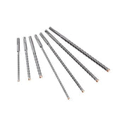 ALPEN-MAYKESTAG 0081500007100 FORCE X Kit di Punte per Cemento 7 pz SDS-Plus Diametri 6 8 10 12 mm Lunghezze 160 e 260 mm colore Nero