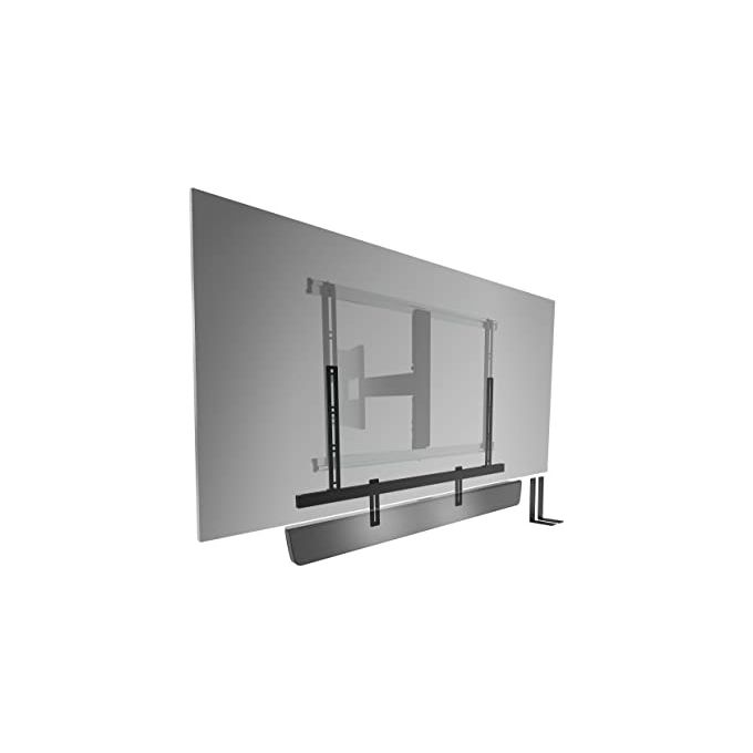Vogel's 8153550 SOUND Supporto per Soundbar Universale fino a 6,5 Kg Altezza Regolabile e Girevole colore Nero