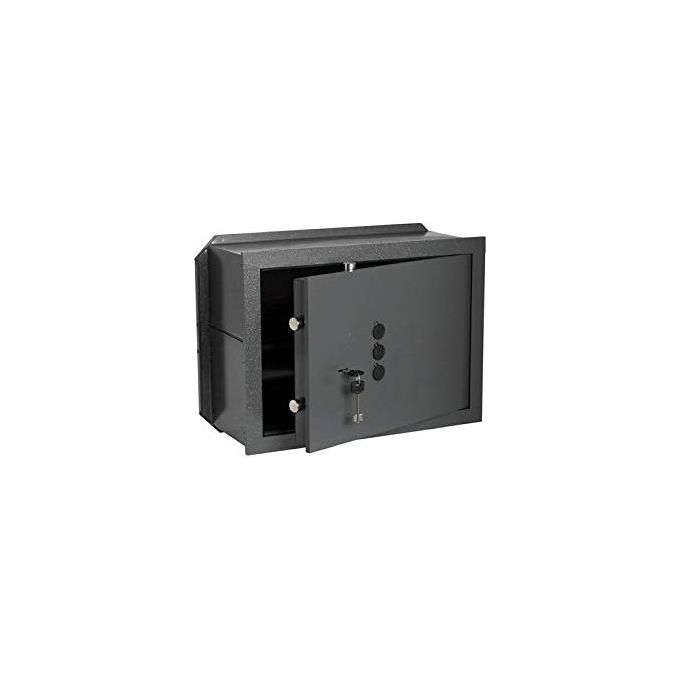 Cisa 82210 Cassaforte a Murare Chiave e Combinatore Meccanico 4 Catenacci Frontale Acciaio 10 mm 42x30x25 cm colore Grigio