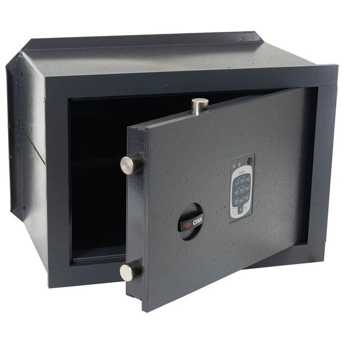 Cisa 82710-31 DGT Vision Cassaforte a muro elettronica acciaio 36x24x20 cm tastiera retroilluminata 12 cifre colore Grigio
