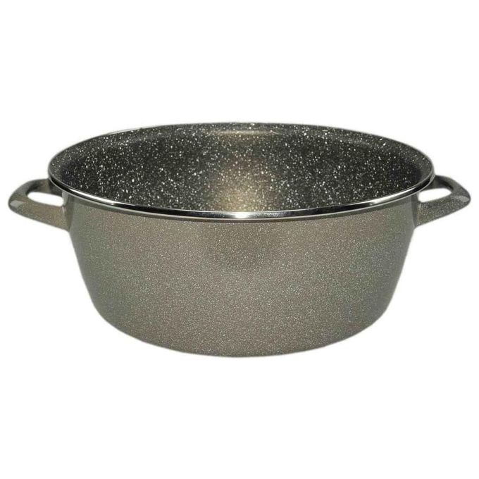 Vitrinor VIT104 K2 Casseruola in Acciaio Smaltato Vetrificato con Rivestimento in Pietra Antiaderente a Due Strati Senza PFOA Adatta per Induzione Gas Elettrico e Vetroceramica Lavabile in Lavastoviglie colore Multicolore