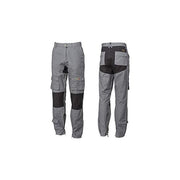 Issaline 8738 Stretch-On Pantalone da Lavoro Canvas 100% Cotone 7 Tasche Inserti Elasticizzati Certificato CE colore Verde