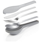 Tescoma 906270 Move Set Posate da Viaggio 3 Pezzi Acciaio Inossidabile 18-10 con Custodia colore Grigio