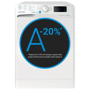 Indesit BWE91498XWKVIT Lavatrice a libera installazione 9 Kg 1351 rpm Classe A Inverter Vapore (85x60x63 cm) colore Bianco