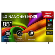 LG 85NU850B6LA Nano AI NU85 TV 85'' 4K UHD LED NanoCell webOS 26 con Multi AI HDR10 Pro AI Sound Pro colore Nero