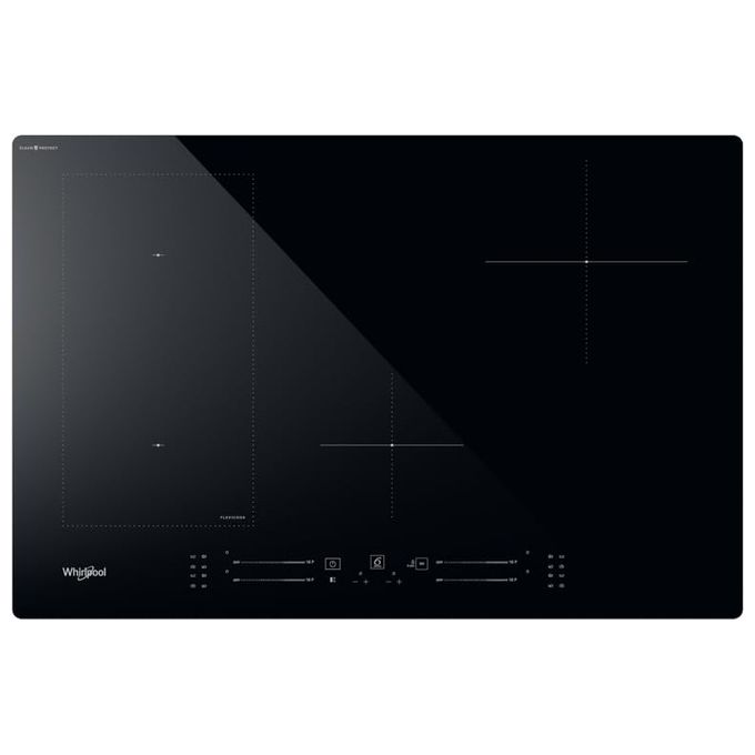 Whirlpool WL S2177 CPNE Piano cottura a induzione 77 cm 4 zone FlexiCook 6° Senso 7200 W colore Nero