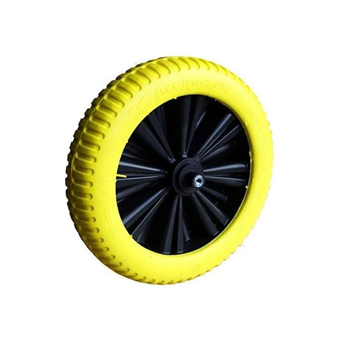Fort 80127 Flex iCore 2 Pro Ruota Antiforo 400x100 mm con Asse 130 mm colore Giallo