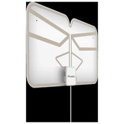 Meliconi 881018 FLEXI Antenna TV Interna Amplificata DVB-T2 HEVC DAB+ Filtro LTE 5G 30 km USB colore Trasparente