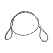 BLINKY 907042 Tiranti in Acciaio Due Asole con Fune a 114 Fili Mm 12 x 2 Mt colore Acciaio