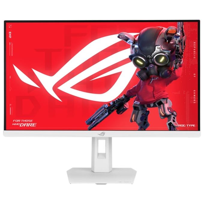 ASUS monitor gaming ROG Strix XG27ACMES-W, 27 pollici, Fast IPS, 2560x1440, 255Hz, 0.3ms, G-Sync, USB-C, bianco