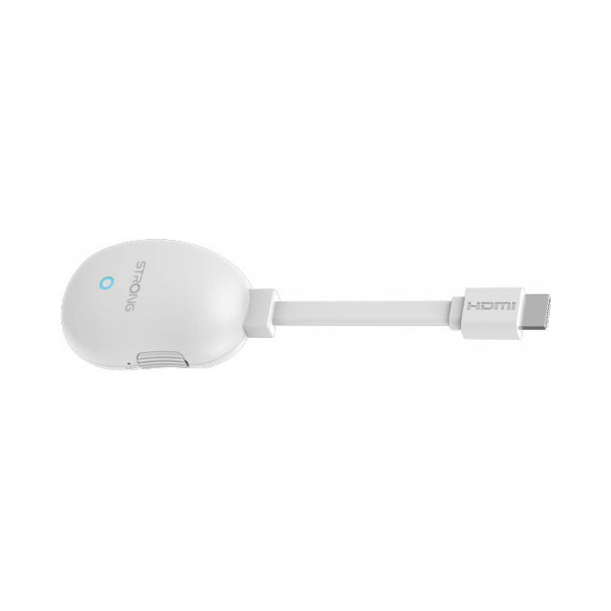 Strong LEAP-NEVE Dongle Streaming 4K UHD Android 12 Google TV Wi-Fi 6 Ethernet Dolby Vision 2GB RAM 8GB colore Bianco