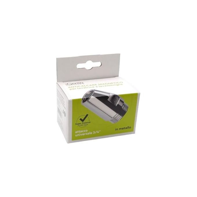 IGenio 928 Anticalcare Magnetico per Lavatrice e Lavastoviglie 20000 Gauss attacco 3-4'' universale colore Argento