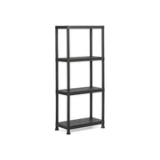 Keter Scaffale Plus 60 4 Ripiani 135x60x30cm Nero per Armadi e Scaffali da Esterno di Qualita' Resistente
