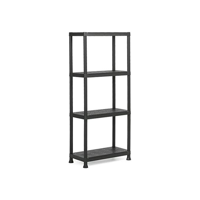 Keter Scaffale Plus 60 4 Ripiani 135x60x30cm Nero per Armadi e Scaffali da Esterno di Qualita' Resistente