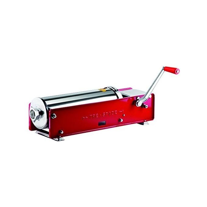Facem 9560020 Insaccatrice Manuale Tre Spade Cilindro Acciaio Inox 10 Kg con Imbuti 10 20 30 40 mm colore Acciaio