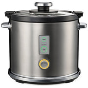 Solis 979.09 Cuoci Riso 1,2 L 650 W Touch con Funzione Mantieni Caldo Coperchio in Vetro Acciaio Inox colore Grigio