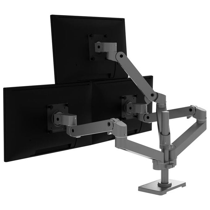 Ergotron 98-734-293 Accessory LX Pro Display Arm Supporto per monitor 1 display compatibile VESA 75x75 mm a 100x100 mm colore Grigio scuro