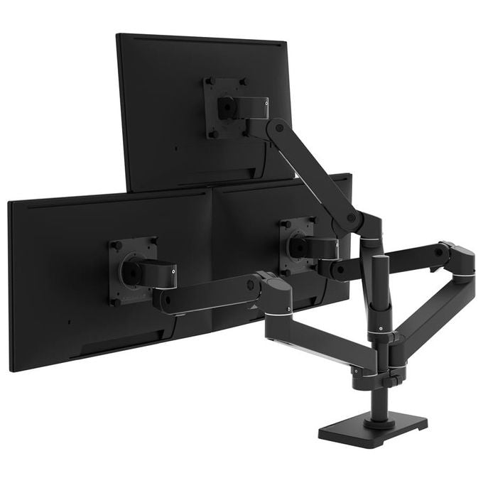 Ergotron 98-745-290 LX Pro Componente di Montaggio Kit Espansione per Doppio Tre o Quadruplo Monitor in Acciaio Nero colore Nero