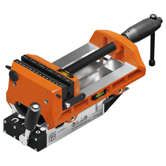 Fein 99100001357 VersaMAG VISE 160 L Morsa Magnetica Apertura Max 160 mm Larghezza Ganasce 150 mm Forza di Serraggio 12500 N Peso 16.70 Kg colore Nero