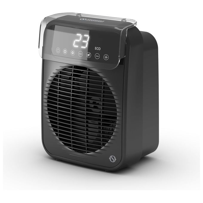Olimpia Splendid 99241 CALDO TEKNO Riscaldatore ambiente elettrico con ventilatore 2000 W 2 livelli di potenza termostato regolabile timer 24 h IP21 colore Nero