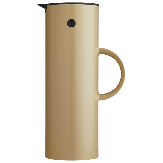 Stelton 995-6 EM77 Caraffa termica 1 L mantenimento caldo 9,5 ore freddo 19 ore tappo girevole e a vite colore Sabbia calda