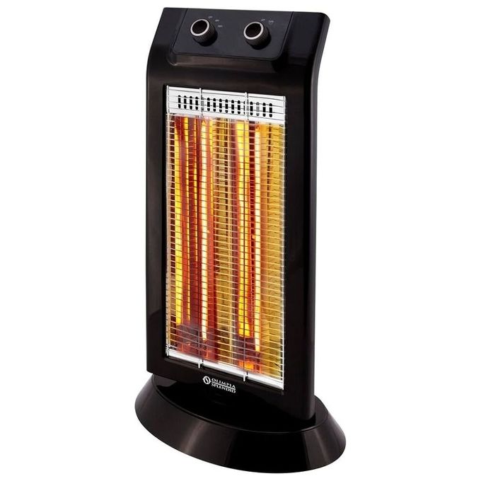 Olimpia Splendid 99579 Carbon Black Stufa a Infrarossi 1100 W 2 livelli potenza oscillazione 90° 45 m³ colore Nero