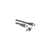 NuovaVideosuono 9-53 Cavo Coassiale Antenna RG59 IEC 9.5 mm 75 Ω Connettori Gold Maschio Femmina 3 m colore Nero