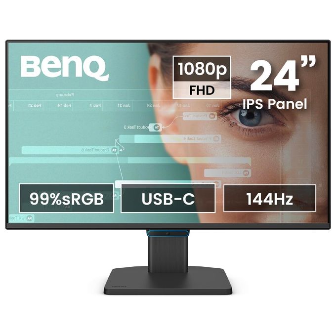 BenQ, Monitor PC, 23.8'' Full HD, GW2490C, Nero