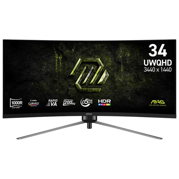 MSI 9S63DD14H030 MAG 345CQRF E20 Monitor curvo 34'' UWQHD VA DP HDMI colore Nero